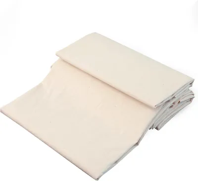 Productafbeelding van Linnendoek - Katoenen stof - 160 x 100 cm - Stof per meter - Katoenen mousseline - Eenkleurig - Linnen stof om te borduren