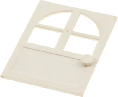 Produktbild von 1x Lego Freestyle Haustür creme weiß 1x6x6 Tür Blatt Fenster Gitter 6234 600