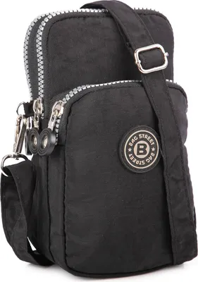 Produktbild von Bag Street Kleine Dokumententasche Damen Herren Leicht Schwarz