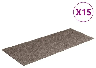 Zdjęcie produktu dla vidaXL Maty pod stopnie samoprzylepne 15 szt. 60x25 cm beżowe prostokątne