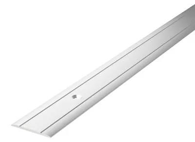 Produktbild von VILO Übergangsprofil G109 Flach 28mm x 186cm - Aluminium Bodenprofil gebohrt - Ausgleichsprofil - Silber