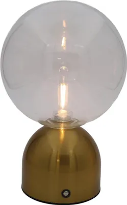 Produktbild von Luxus Europe - Tischlampe Touch Lina Gold - Kabellose LED-Tischlampe für den Innenbereich – USB-C wiederaufladbar