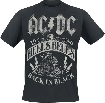 Produktbild von AC/DC T-Shirt Herren Hells Bells 1980 - Heavyweight schwarz S
