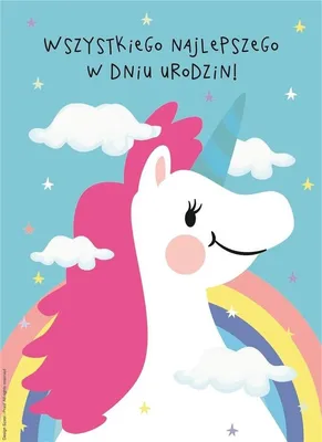 Image de Carte d'anniversaire licorne