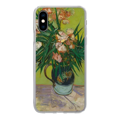 Produktbild von MuchoWow® Handyhülle Schutzhülle Hülle für iPhone X Der Oleander - Vincent van Gogh Silikon Softcase Handy Hülle - Handyhülle