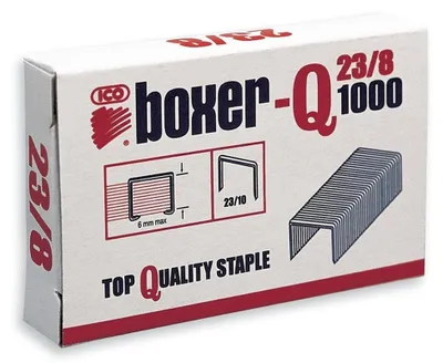 Image de Agrafes pour agrafeuse Boxer-Q, 23/8, 1 000 pièc