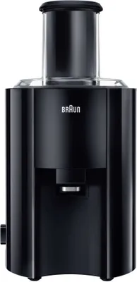 Produktbild von Braun J300, Zentrifugal-Entsafter, Schwarz, Schritt, 2 l, 7,5 cm, 1250 ml
