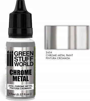 Produktbild von GREEN STUFF WORLD - Chrom Metall Farbe 17 ML - 13468