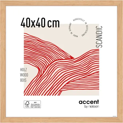 Produktbild von accent by nielsen Holz Bilderrahmen Scandic, 40x40 cm, Eiche