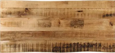 Produktbild von Tischplatte mit Baumkante 90x40x3,8 cm Raues Mango Massivholz