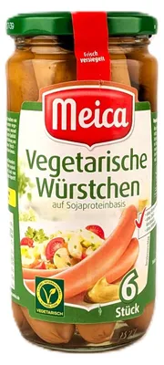 Image de Meica 6 Saucisses végétariennes alternative sans viande 200g