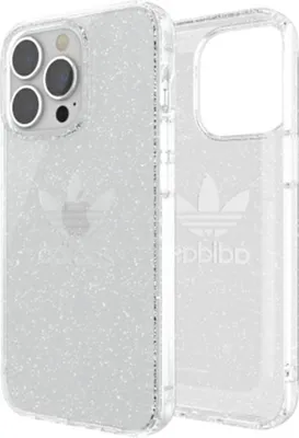 Produktbild von Adidas iPhone 13 Pro Clear Case Glitzer Silikon Hard Case Cover Transparent
