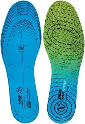 Produktbild von Sidas Stoßdämpfende Einlegesohlen Mit Doppelschaum Grün,Blau EU 46-48 Grün,Blau EU 46-48