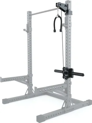 Produktbild von ATLETICA R7 Plate Loaded Cable System | Oberer Kabelzug-Anbau | Gewichtsschlitten mit 3 Führungsrollen | Mehr Übungsvielfalt an Deinem R7 Power Rack