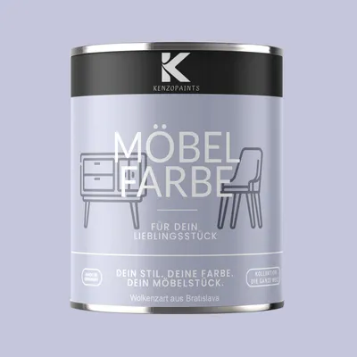 Produktbild von Kenzopaints 750ml Möbelfarbe Möbellack - Wolkenzart aus Bratislava