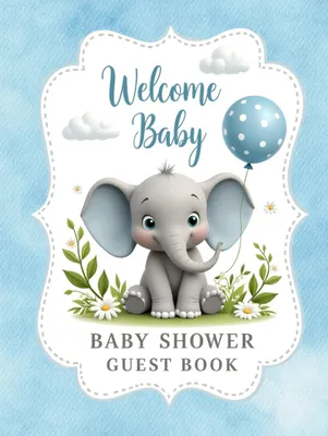 Produktbild von Babyparty-Gästebuch – Erinnerungen und Wünsche für Jungen