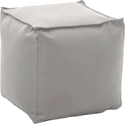 Produktbild von Puff Dabbey, Multifunktionshocker, 100%  Italy, Relaxsessel aus gepolstertem Stoff, Cm 45x45h45, Weiß