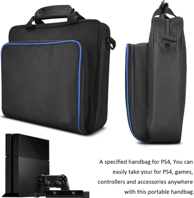 Obrázek produktu pro Přenosná kabelka Cestovní úložná taška Plně ochranná taška přes rameno Vodotěsná pro PS4