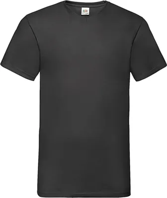 Obrázok produktu pre Fruit of the Loom 61-066-0 | Pánske tričko s výstrihom do V - farba: čierna - veľkosť: S