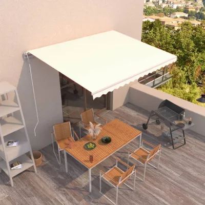 Produktbild von Markise Automatisch Einziehbar 400x350 cm Creme 3068987