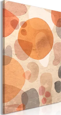 Produktbild von Italienischer Leinwand Leinwandbild - Amber Kaleidoscope (1 Part) Vertical 40x60 cm Abstrakt a-A-0653-b-a