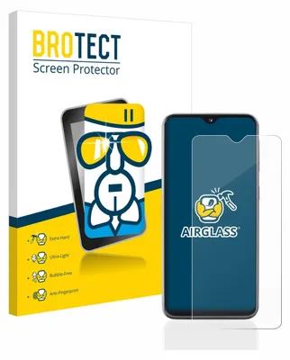 A product shot of a screen protector packaging and the screen protector itself.