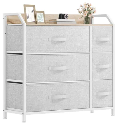 Image de Armoire avec 6 tiroirs, idéale pour une chambre à coucher ou un salon