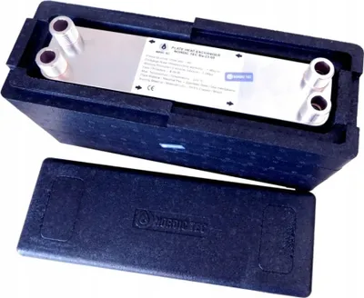 Produktbild von Wärmetauscher 50 Platten max 55 kW, 4 m3/h, 20 bar Ba-23-50 Plattenwärmetauscher Heizung Plattenwärmetauscher aus Edelstahl als Wärmeüberträger