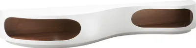 Produktbild von SalesFever Lowboard | MDF-Holz | B 200 x T 50 x H 30 cm | weiß Hochglanz – walnuss matt