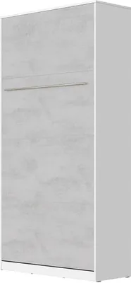 Produktbild von SMARTBett Schrankbett Standard  Weiss/Beton 90 Vertikal