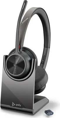 Produktbild von POLY Voyager 4320 USB-C Headset, Kabellos, Büro/Callcenter, 20 - 20000 Hz, 158 g, Kopfhörer, Schwarz