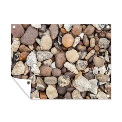 Obrázek produktu pro MuchoWow® Zahradní plakáty - Štěrk - kameny - příroda - 90x120 cm - Zahradní dekorace