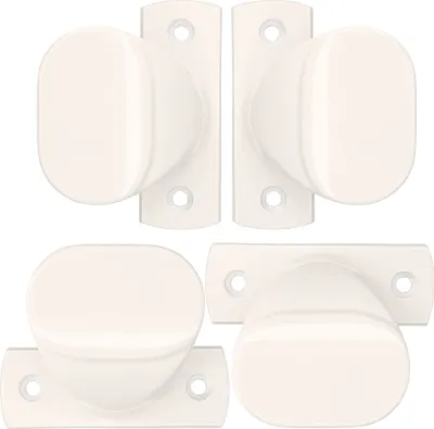 Obrázek produktu pro KOTARBAU® Dveřní klika 65 mm 4 ks bílá s krátkým štítkem pro branky a vrata