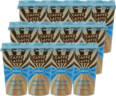 Produktbild Twisst Caffee Latte Cup mit cremiger Alpenmilch 230ml 12er Pack