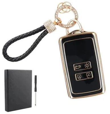 Zdjęcie produktu dla Etui silikonowe na klucz samochodowy renault czarny tpu