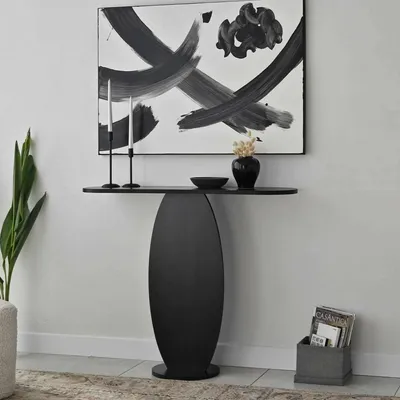 Produktbild von Dmora Konsole Toliman 100x30x81h cm Schwarz Tragkraft 15 kg