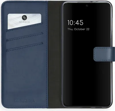 Obrázek produktu pro Selencia kožené pouzdro Samsung Galaxy S21 Plus - modré