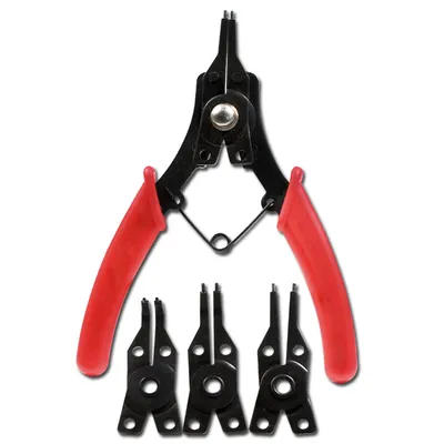Image de Pince à becs crochus, assortiment de 5 pièces, L : 160 mm