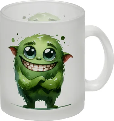 Produktbild von grünes Monster Glas Tasse