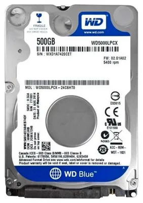 Immagine prodotto di Hard Disk 500gb Western Digital Sata 2,5" Wd5000lpcx Interno Notebook Laptop Pc