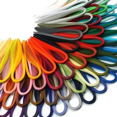 Produktbild von Elzusha – Set zum Papierquilling mit 72 Farben und 2880 Papierstreifen