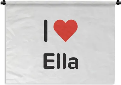 Produktbild von MuchoWow® Wandteppich Wandbehang Ich liebe - Ella - Mädchen 60x45 cm Tapisserie Dekoration Wandtuch - Das Schlafzimmer