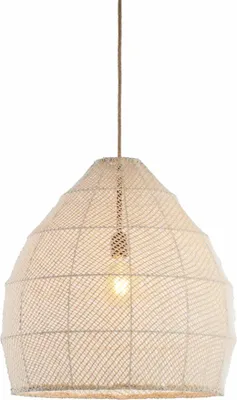 Image de Light & Living - suspension - Makassar - beige - textile - E27 - 2979743