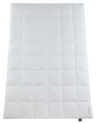 Obrázek produktu pro Celoroční péřová přikrývka, 140 x 200 cm, vhodné i pro alergiky, bavlna, bílá