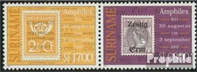Produktbild von Briefmarken Suriname 2002 Mi 1836-1837 Paar (kompl.Ausg.) postfrisch Briefmarkenausstellung