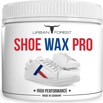 Produktbild von Schuhcreme farblos für professionelle Schuhpflege und Schuhreinigung | Schuhreiniger für Leder & Kunstleder | Shoe Wax Pro von URBAN Forest 250 ml
