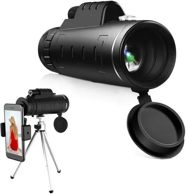 Immagine prodotto di Occhiali monoculari 50×60, per adulti con supporto per smartphone e treppiede