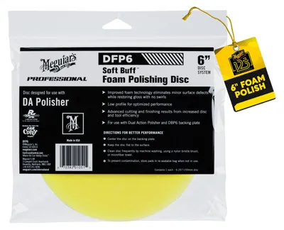 Productafbeelding van Meguiar's DFP6, Polijstschijf, 15 cm, Geel, Schuim