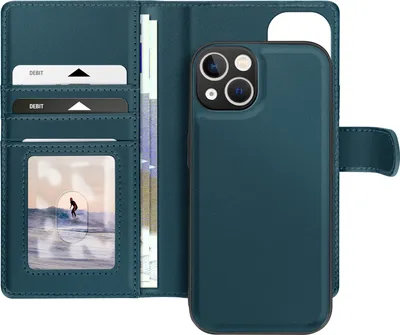Image de Mayaxess, étui pour iPhone 13 avec coque amovible, bleu