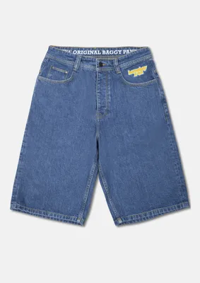Immagine prodotto di Homeboy Shorts da uomo Bermuda Corti x-tra BAGGY Shorts WASHED BLUE W29